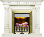 Dimplex Каминокомплект Dallas - Слоновая кость с патиной с очагом Danville Antique Brass FB2