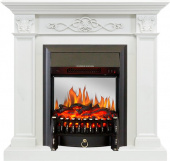 Royal Flame Каминокомплект Verona - Белый дуб с очагом Fobos FX M Black
