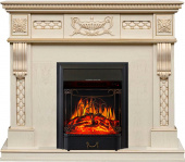 Royal Flame Каминокомплект Corsica - Слоновая кость с патиной (Ширина 1100) с очагом Majestic FX Black