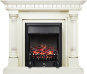 Royal Flame Каминокомплект Dallas - Слоновая кость с патиной с очагом Fobos FX Black