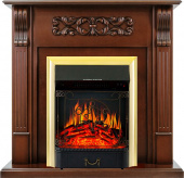 Royal Flame Каминокомплект Venice - Махагон коричневый антик с очагом Majestic FX Brass