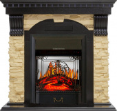 Royal Flame Каминокомплект Dublin - Венге / Сланец с очагом Majestic FX M Black