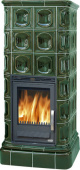 Керамическая печь KALEDONIE K, с теплообменником (зеленый)