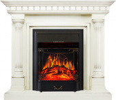 Royal Flame Каминокомплект Dallas - Слоновая кость с патиной с очагом Majestic FX Black