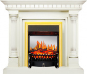 Royal Flame Каминокомплект Dallas - Слоновая кость с патиной с очагом Fobos FX M Brass