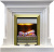 Dimplex Каминокомплект Bradford - Белый с очагом Danville Antique Brass FB2 Dimplex Каминокомплект Bradford - Белый с очагом Danville Antique Brass FB2