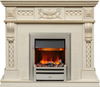 Dimplex Каминокомплект Corsica - Слоновая кость с патиной (Ширина 1100) с очагом Chesford
