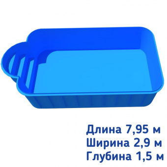 Полипропиленовый бассейн Неаполь серии Classic 1