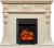 Royal Flame Каминокомплект Corsica - Слоновая кость с патиной (Ширина 1100) с очагом Majestic FX Black Royal Flame Каминокомплект Corsica - Слоновая кость с патиной (Ширина 1100) с очагом Majestic FX Black