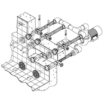 Установка гидромассажная Hugo Lahme Combi-Whirl 3 (8650020)