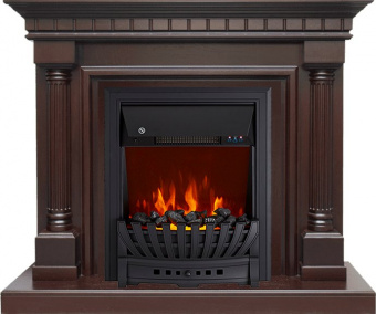 Royal Flame Каминокомплект Dallas - Темный дуб с очагом Aspen Black