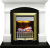 Dimplex Каминокомплект Langford - Белый с черным с очагом Danville Antique Brass FB2 Dimplex Каминокомплект Langford - Белый с черным с очагом Danville Antique Brass FB2