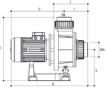 Насос без префильтра 47 м3/ч Gemas Flooder JET FLJ300T 2,21 кВт 400В (0111FLJ30)