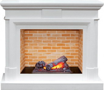 Dimplex Каминокомплект Coventry - Белый / Кирпич  с очагом Cassette 400 NH