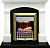 Dimplex Каминокомплект Langford - Белый с черным с очагом Danville Antique Brass FB2