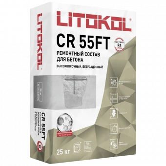 Быстротвердеющая ремонтная смесь LITOKOL CR 55FT (25 кг.) фото 