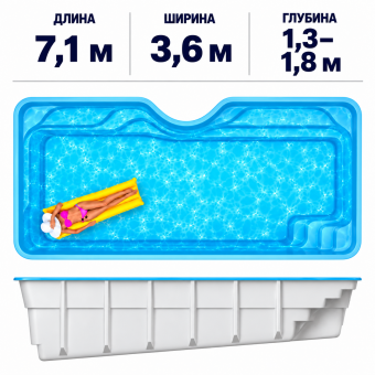 Композитный бассейн Авиньон