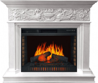 Royal Flame Каминокомплект Palace - Белый с серебром с очагом Vision 30 EF LED FX