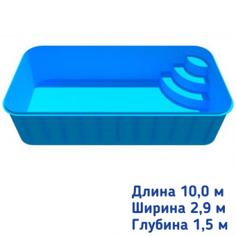 Полипропиленовый бассейн Бари Romano с римской лестницей