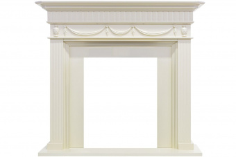 Royal Flame Каминокомплект Corfu - Слоновая кость с очагом Fobos FX M Brass