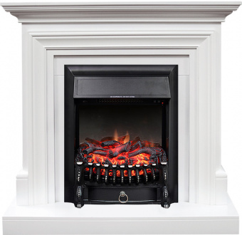 Royal Flame Каминокомплект Bradford - Белый с очагом Fobos FX Black