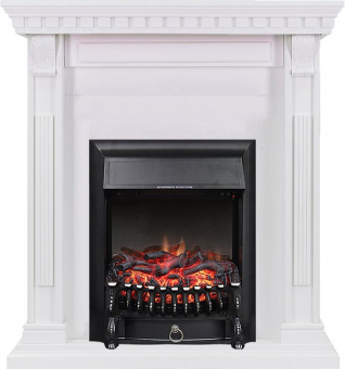 Royal Flame Каминокомплект Orlean - Белый с очагом Fobos FX Black