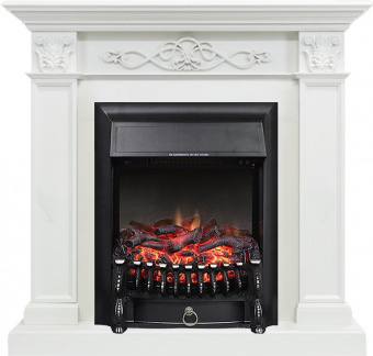 Royal Flame Каминокомплект Verona - Белый дуб с очагом Fobos FX Black
