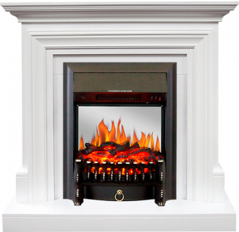 Royal Flame Каминокомплект Bradford - Белый с очагом Fobos FX M Black
