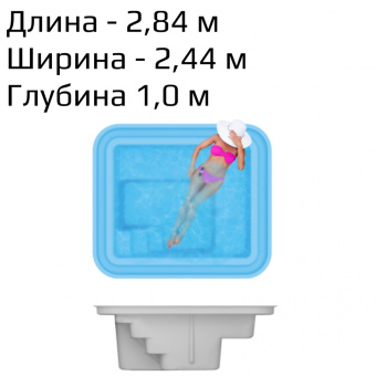 Бассейн-СПА РИР переливного типа