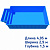 Полипропиленовый бассейн Сорренто Classic 2 с римской лестницей