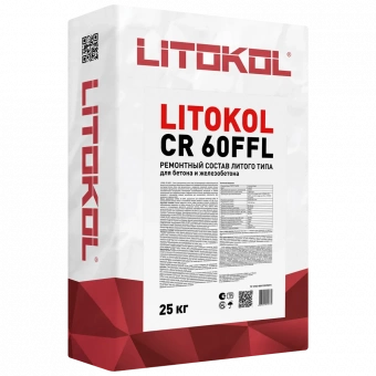 Безусадочная быстротвердеющая смесь LITOKOL CR 60FFL (25 кг.) фото 